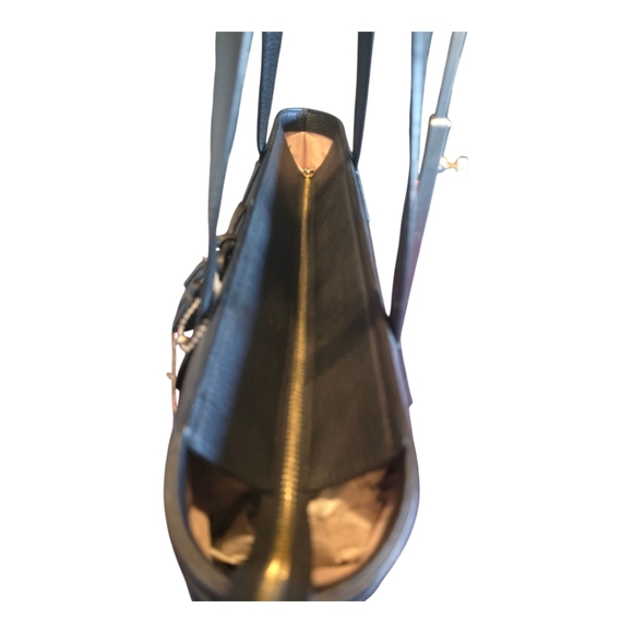 Kate Spade WKRU6244 Hayes Street Black Pebbled Leather with Bow Tassel Bag Purse - Picture 7 of 12